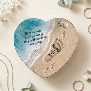 "Where Love Never Ends" โ Personalized Jewelry Dish | Memorial Ocean Remembrance Gift For Loss Of Loved One