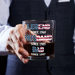 From Legend To Daddy - Personalized Whiskey Glass