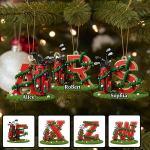 Christmas Gift, Decoration For Golf Lovers - Personalized Golf Ornament