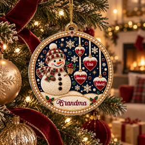 "Merry Christmas, Grandma" β Personalized Acrylic Ornament | Heartfelt Holiday Gift For Grandma