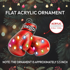 Personalized Boxing Glove Christmas Ornament 2025, Boxing Ornaments for Christmas Tree