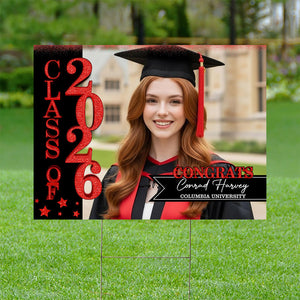 Class of 2026 Lawn Sign โ Personalized Graduation Yard Decoration