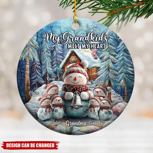 Sweet Grandma β Personalized Merry Christmas Ornament