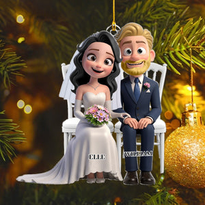 Wedding Couple Acrylic Ornament- Personalized Gifts For Couple