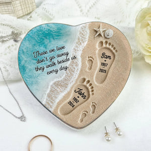"Where Love Never Ends" โ Personalized Jewelry Dish | Memorial Ocean Remembrance Gift For Loss Of Loved One