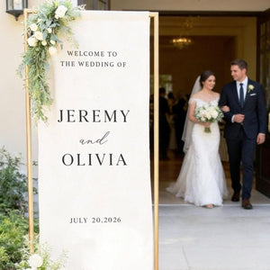Personalized Wedding Welcome Sign, Custom Wedding Signs,Wedding banner