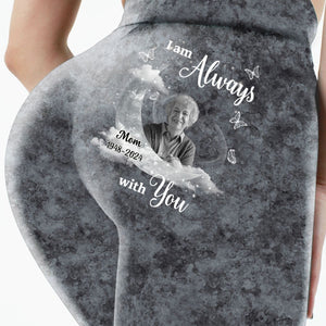 A Big Piece Of My Heart Lives In Heaven Personalized Leggings
