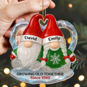 Personalized "Growing Old Together" Acrylic Ornament β Gift For Couples