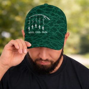 Personalized Fishing Cap β "Keep Calm and Fish On" β Father's Day Gift For Dad & Grandpa
