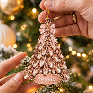 Custom Ballerina Acrylic Ornament – Pointe Shoe Christmas Keepsake | Personalized Dancer Gift & 2026 Holiday Decor