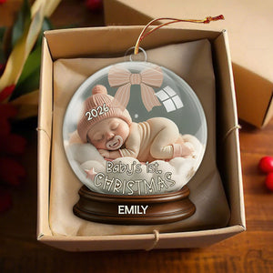 Personalized First Christmas Ornament β Keepsake For Newborns & Babies