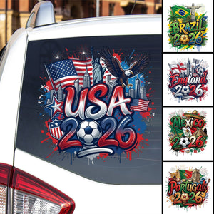 Personalized 2026 Soccer Country Decal | Perfect For Fan Events & Tailgates