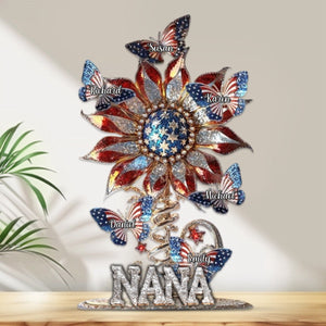 Best Mom Ever - Personalized Mother Custom Shaped Sunflower Acrylic Plaque