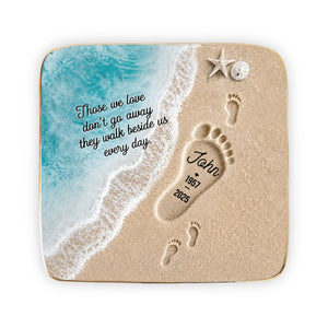 "Where Love Never Ends" โ Personalized Jewelry Dish | Memorial Ocean Remembrance Gift For Loss Of Loved One
