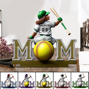 Great Players Are Raised By Even Greater Moms - Personalized Shaped 2-Layered Wooden Plaque With Flat Stand
