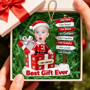 The Gift Of Self Love - Personalized Acrylic Ornament - Gift for Kids
