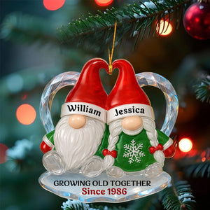 Personalized "Growing Old Together" Acrylic Ornament β Gift For Couples
