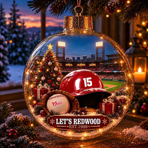 Bring the Ballpark Home —Baseball Christmas Ornament