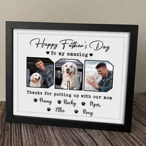 Personalized Photo Happy Father's Day To My Amazing Dad Picture Frame