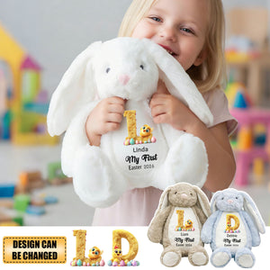 Easter Chick Alphabet - Baby's First Easter Personalized Stuffed Bunny