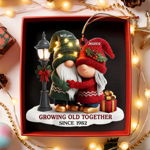 Personalized Anniversary Christmas Ornament Wedding Gifts For Husband And Wife, Him And Her - Our Story Continues