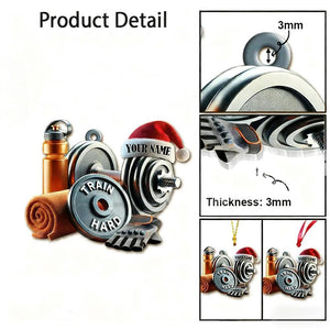 Custom Name Gym Personalized Acrylic Ornament Gymnastics Christmas Gift