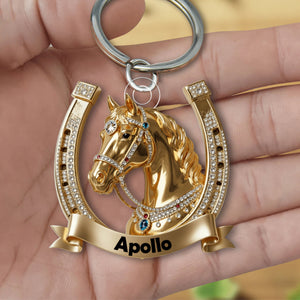 Personalized Horse Acrylic Keychain Gift For Horse Lover