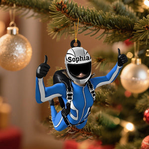 Skydiving Girl, Skydiving Boy Personalized Ornament, Christmas Gift For Skydiving Lovers