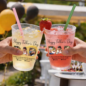Father - To Me You Are The World - Personalized Party Cups