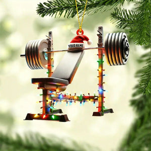 Custom Name Gym Personalized Acrylic Ornament Gymnastics Christmas Gift