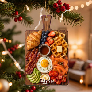 Assorted Charcuterie Board Ornament β Personalized Christmas Tree Hanging Decoration Gift For Foodie