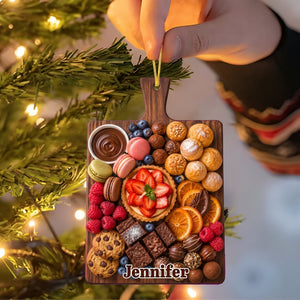 Assorted Charcuterie Board Ornament β Personalized Christmas Tree Hanging Decoration Gift For Foodie