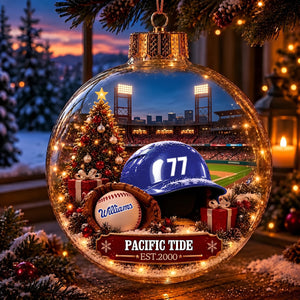 Bring the Ballpark Home —Baseball Christmas Ornament