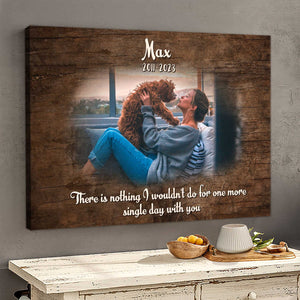 In Loving Memory Personalized Photo Canvas Memorial Gift For Dog Lover