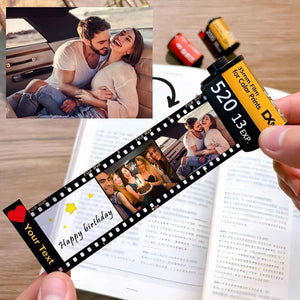 Personalized Couple Photos Film Roll Keychain - Gifts to Lover