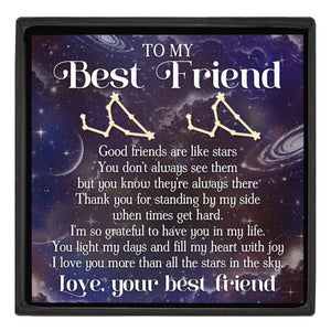 Good Friends Are Like Stars Zodiac Bestie - Personalized Stud Earrings