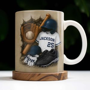 Celebrate Your Favorite Baseball Moments, Baseball and Sports Gear, Personalized Custom Coffee Mug