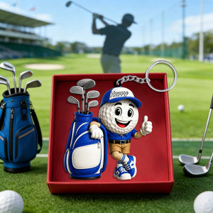 Golf Player Keychain β Personalized Gift For Golf Lovers