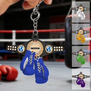 Personalized Boxing Glove Keychain Gifts For Boxing Lovers