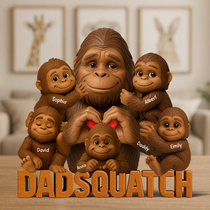 Dadsquatch" Custom Acrylic Plaque – Funny & Personalized Gift For Dad