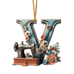 Beautiful Sewing Letter Shaped Ornament