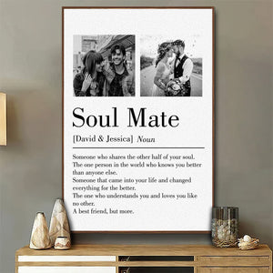 Soul Mate - Personalized Couple Canvas Poster