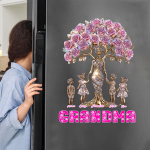 The Love Between Mother/Grandma And Her Kids - Personalized Decal