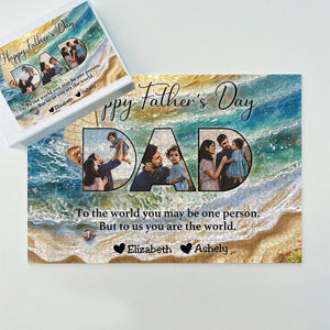 Father - To Me You Are The World - Personalized Puzzles
