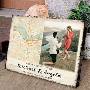 Celebrate Your Love Story With A Unique Personalized Custom Map Canvas Gift Couple