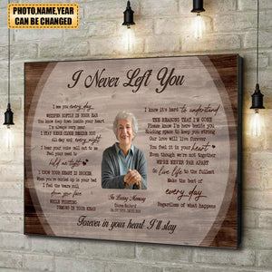 Personalized In Memory Gifts Photo & Poem, Sympathy Gift Loss of Family, Grief Remembrance