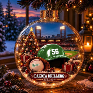 Bring the Ballpark Home —Baseball Christmas Ornament
