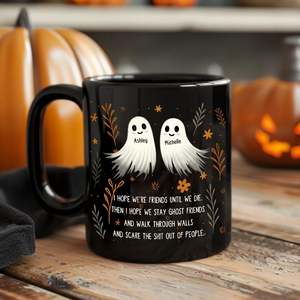 Halloween Ghost Friends Besties Personalized Mug