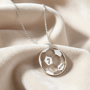 Custom Name Personalized Soccer Necklace Soccer Mom Gift