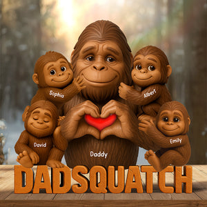 Dadsquatch" Custom Acrylic Plaque – Funny & Personalized Gift For Dad
